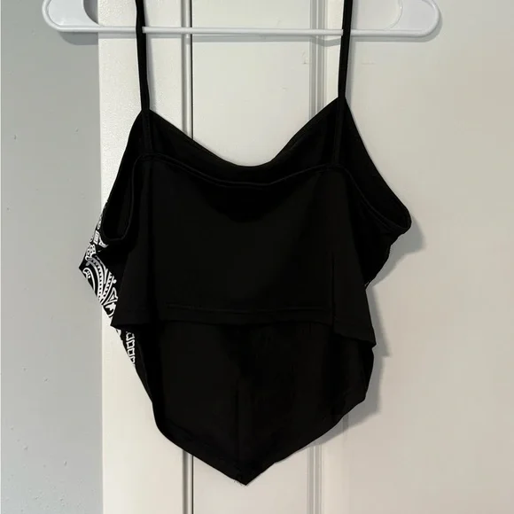 SHEIN Ladies Paisley Print Hanky Hem Cami Top size Large - Picture 4 of 5